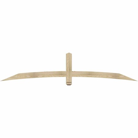 Ekena Millwork Bellingham Rough Sawn Timber Gable Bracket, Douglas Fir, 96"W x 20"H x 2"D x 4"F, 5/12 Pitch GBW096X20X0204BEL00RDF